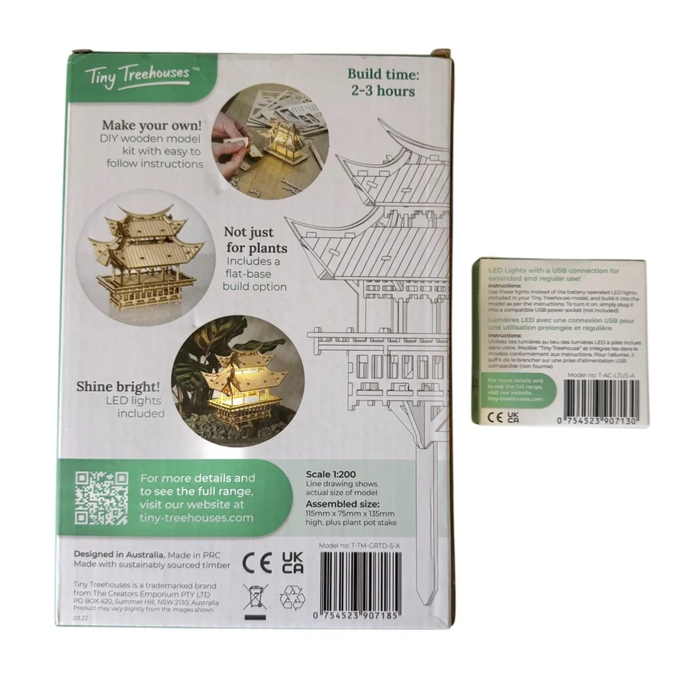 Tiny Treehouses Temple of Gratitude DIY Model Kit